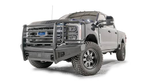 Fab Fours - Fab Fours Elite Front Bumper for Ford (2023-26) F-250/F-350/F-450/F-550,  w/ Full Grill Guard