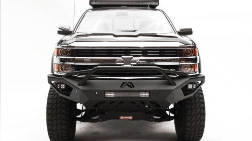 Fab Fours - Fab Fours Vengeance Front Sensor Bumper for Chevy (2015-19) 2500HD/3500HD Silverado, w/ Pre-Runner Guard