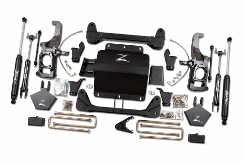 Zone Offroad - Zone Offroad 5" Suspension Lift Kit, Chevy,GMC (2011-18) 2500/3500 (W/ Factory mount top overloads)