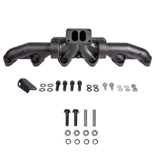 ATS Diesel Performance - ATS Diesel Pulse Flow Exhaust Manifold Kit for Dodge (2003-07.5) 5.9L Cummins, 2-Pc T4 Manifold w/ Gaskets & Premium Hardware