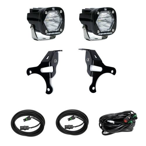 Baja Designs - Baja Designs S1 Knuckle Pods Light Kit for Jeep (2007-18) JK Wrangler (Clear Lens)
