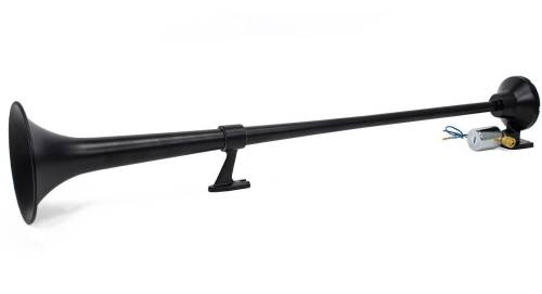 HornBlasters - HornBlasters Tug Air Horn, Black, 150 PSI Max, 1-Chime