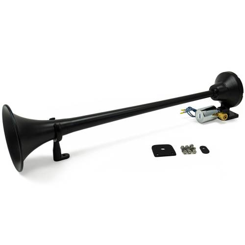 HornBlasters - HornBlasters Safety Air Horn, Black, 120 PSI Max, 1-Chime