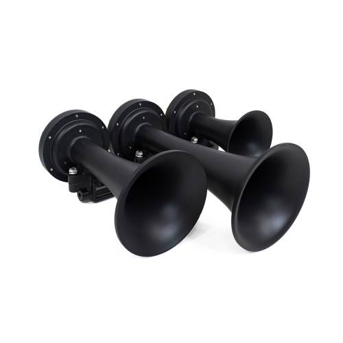 HornBlasters - HornBlasters Nathan Airchime K3 Train Horn, Black, 3-Chime