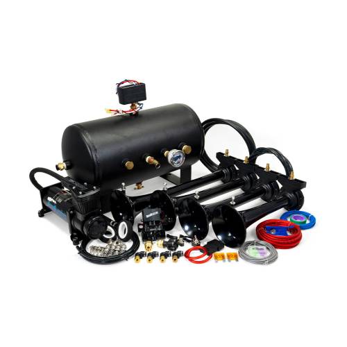 HornBlasters - HornBlasters 544K Series Nightmare Black, 5.0 Gallon, Separate Tank 145 PSI, Supports Average Use Of A (HK-S4-544K)