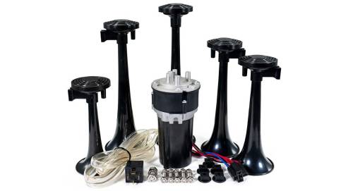 HornBlasters - HornBlasters La Cucaracha Musical Horn, Includes 40 Amp Relay And Mounting Hardware
