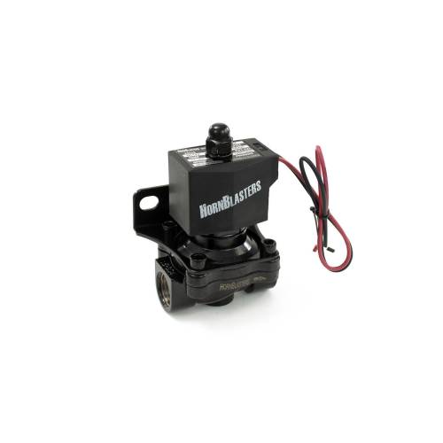 HornBlasters - HornBlasters Black Widow 1/2" Stainless Steel - 12 Volt, 1/2" NPT, 16 Mm Orifice, 210 PSI