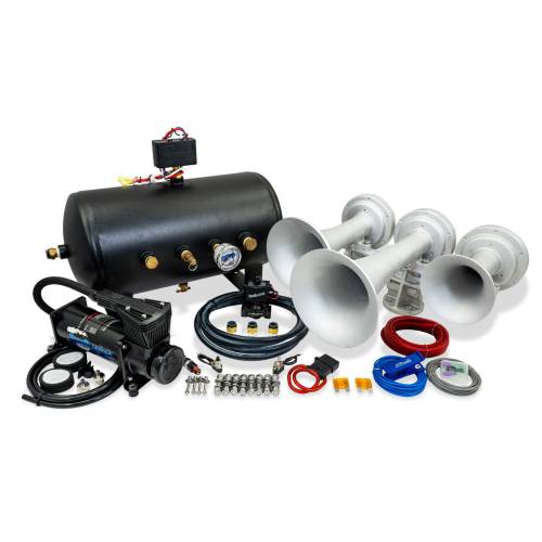HornBlasters - HornBlasters King 3 544K Train Horn Kit (stealth Black)