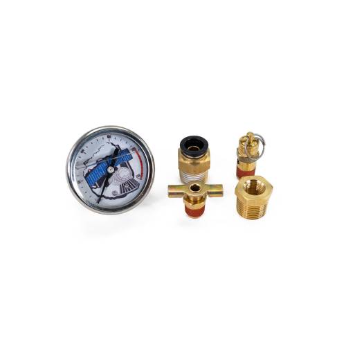 HornBlasters - HornBlasters 2-GALLON Single 3/8" Compressor Fitting Kit, 1/2" Air Line, 200 PSI