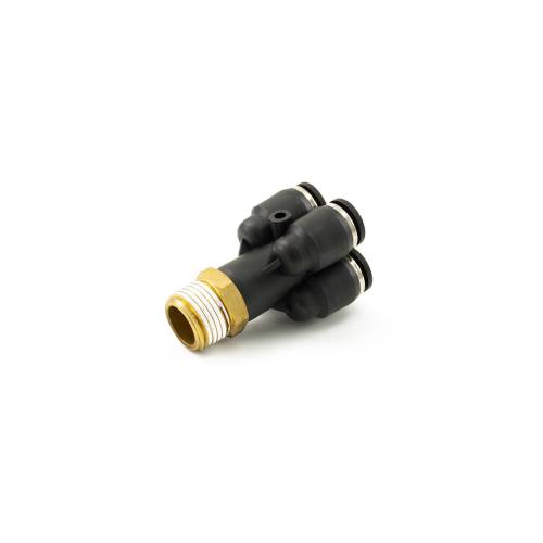 HornBlasters - HornBlasters 3/8" NPT Male To 4X 5/16" Female Air Line Push To Pull (shocker Horns)