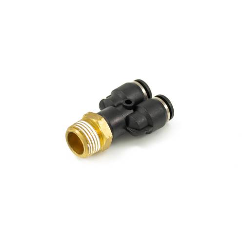 HornBlasters - HornBlasters 3/8" NPT Male To 2X 5/16" Female Air Line Push To Pull (shocker Horns)