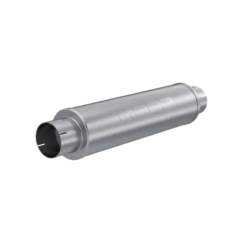 MBRP - MBRP T409 Stainless Steel, Muffler 4" Inlet/Outlet; 24" body; 6" diameter; 30" overall, Quiet Tone (Universal Fit) - M1004S