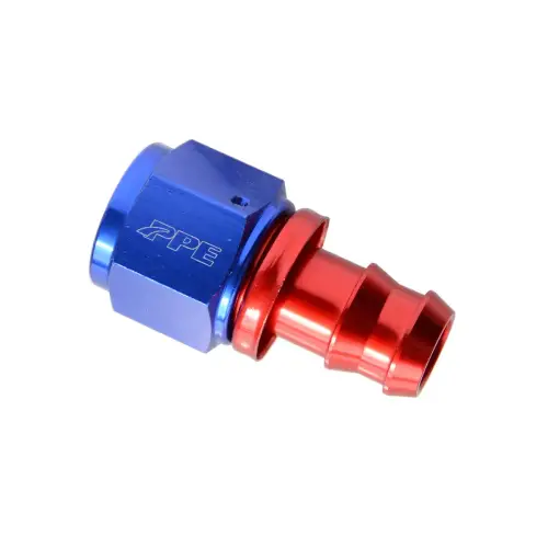Pacific Performance Engineering - PPE Anodized Aluminum Straight Push-Lock Fitting -10AN(F) to 5-8”(M) - 113051003