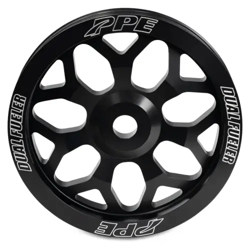 Pacific Performance Engineering - PPE Billet Aluminum Pulley Wheel 7Y Style for Chevy/GMC (2001-16) 6.6L Duramax
