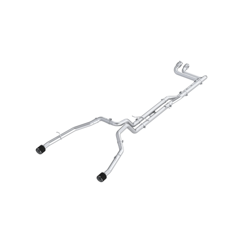 MBRP - MBRP T304 Stainless Steel, 3" Cat-Back, Dual Split Rear with Carbon Fiber Tips for 2025-2026 Ram RHO, 3.0L HO - S51573CF
