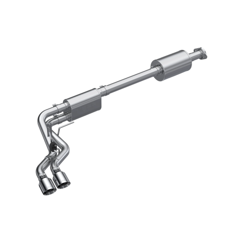 MBRP - MBRP T304 Stainless Steel, 3" Cat-Back, 2.5" Pre-Axle, Street Profile for 2021-2026 Ford F150, 2.7L EcoBoost, 3.5L EcoBoost, 5.0L - S5219304