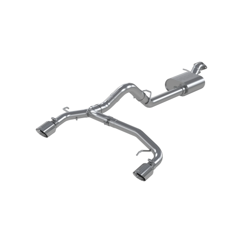 MBRP - MBRP T304 Stainless Steel, 3" Cat-Back, 2.5" Dual Split Rear Exit for 2021-2026 Ford Bronco 2.3L/ 2.7L EcoBoost, 2-Door/ 4-Door - S5241304