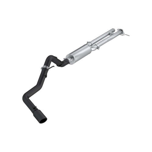 MBRP - MBRP Black-Coated Aluminized Steel, 2.5" Cat-Back, 3" Single Side Exit for 2024-2026 Ford Ranger, 2.7L