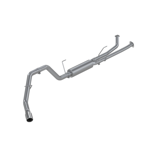 MBRP - MBRP T409 Stainless Steel 2.5" Dual Cat-Back, 3" Single Side Exit for 2007-2008 Toyota Tundra 4.7L/5.7L V8, RC-8ft Bed/ EC-6.5ft Bed. & CC