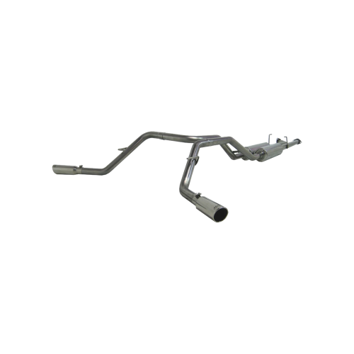 MBRP - MBRP T409 Stainless Steel 2.5" Cat Back Dual Side for 2007-2008 Toyota Tundra 4.7L/5.7L V8, RC-8ft Bed/ EC-6.5ft Bed. & CC