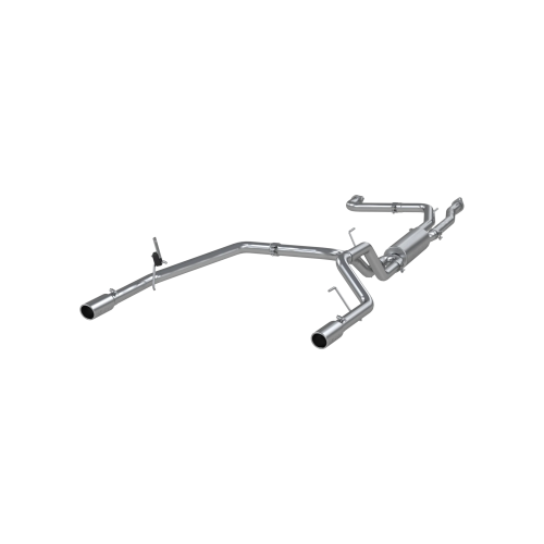 MBRP - MBRP T409 Stainless Steel 2.5" Cat Back Dual Split Rear for 2004-2015 Nissan Titan 5.6L, EC/CC - excludes 159.4" long wheelbase