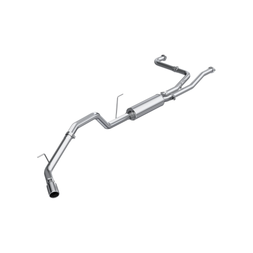 MBRP - MBRP Aluminized Steel 3" Cat Back Single Side for 2004-2015 Nissan Titan 5.6L, EC/CC - excludes 159.4" long wheelbase