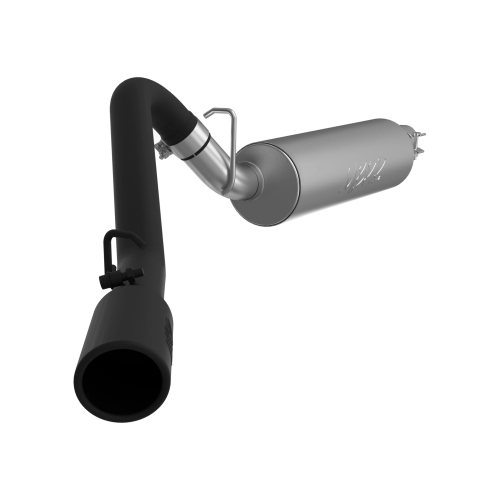 MBRP - MBRP Black-Coated Aluminized Steel 2.5" Cat Back Single Side for 1997-1999 Jeep Wrangler (TJ) Inline-4 2.5L, Inline-6 4.0L