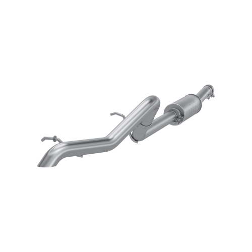 MBRP - MBRP T409 Stainless Steel 2.5" Off-Road Tail Pipe Pre-Axle Muffler for 2007-2011 Jeep Wrangler (JK) 3.8L V6 4dr/2dr