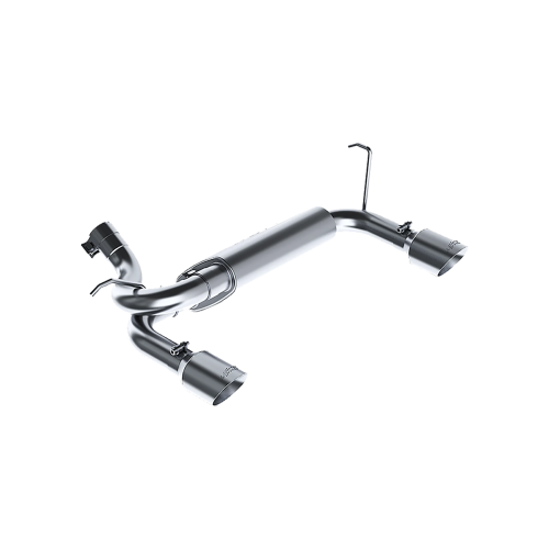 MBRP - MBRP T409 Stainless Steel 2.5" Axle Back Dual Rear Exit for 2007-2018 Jeep Wrangler/Rubicon (JK) 3.6L/3.8L V6