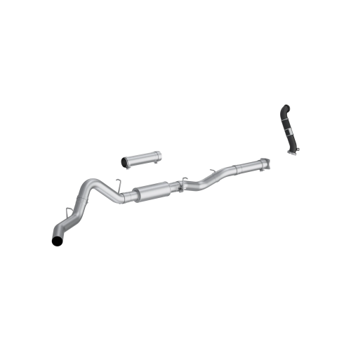 MBRP - MBRP Aluminized Steel 4" Cat-Back Single Side Exit - with Carb-Approved Downpipe EO# D-763-2 for 2005 Chevrolet/GMC Silverado/ Sierra 2500/3500 6.6L Duramax, EC/CC
