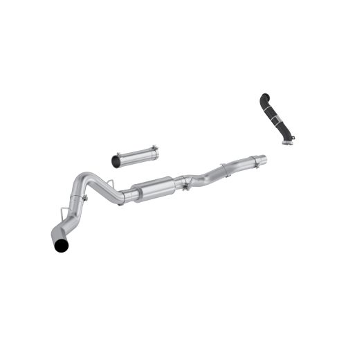 MBRP - MBRP Aluminized Steel 4" Cat-Back Single Side Exit - with Carb-Approved Downpipe EO# D-763-2 for 2006 Chevrolet/GMC Silverado/ Sierra 2500/3500 6.6L Duramax, EC/CC