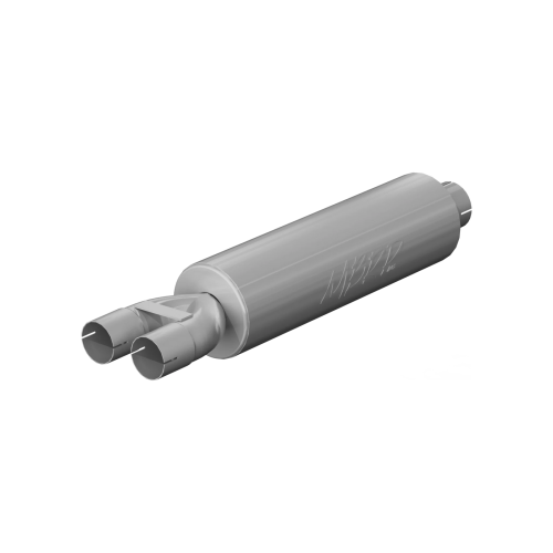 MBRP - MBRP 3" ID inlet/dual 2.5" ID outlet, 30.5" Muffler, Mild Tone, T409, Universal