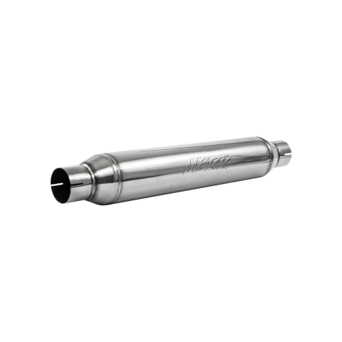 MBRP - MBRP T304 Stainless Steel Resonator; 2.5" Inlet/Outlet; 22" Body; 4” OD; 26" Overall Length (Universal Fit)