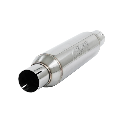 MBRP - MBRP T304 Stainless Steel Resonator; 2.5" Inlet/Outlet; 16" Body; 4” OD; 20" Overall Length (Universal Fit)