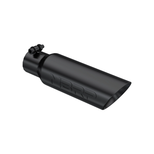 MBRP - MBRP Black Coated Tip; 3.5" OD Dual Wall Angled 2.5" inlet 12" length (Universal Fit)