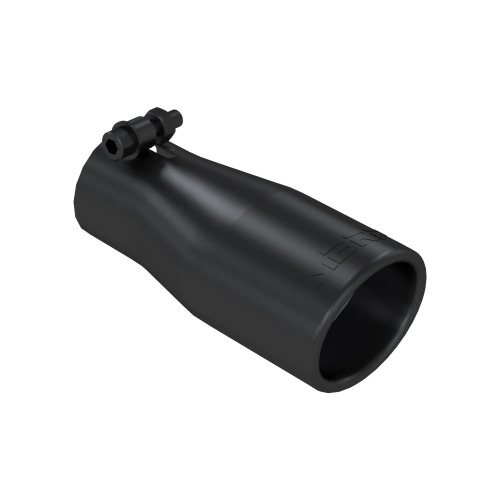 MBRP - MBRP Black Coated Tip; 3.75" OD Oval 2.5" inlet 7" length (Universal Fit)