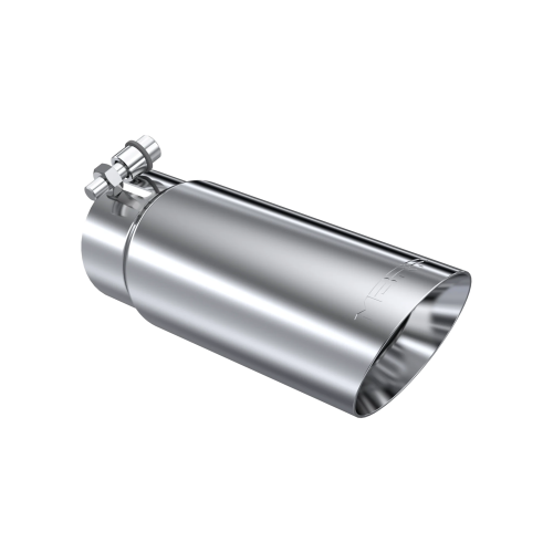 MBRP - MBRP T304 Stainless Steel Tip; 3.5" OD Dual Wall Angled End 3" inlet 10" length (Universal Fit)