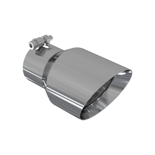 MBRP - MBRP T304 Stainless Steel Tip; 4.5" OD; Dual Wall Angled; 3" inlet; 8" length (Universal Fit)