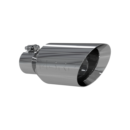 MBRP - MBRP T304 Stainless Steel DW Angle Rolled End Tip; 2.5 " ID; 4.5" OD; 11" length (Universal Fit)