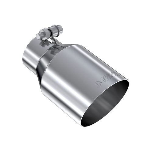 MBRP - MBRP T304 Stainless Steel Tip; 2.5" ID; 4"OD; Single Wall Angle Cut; 6.5" length (Universal Fit) - T5176