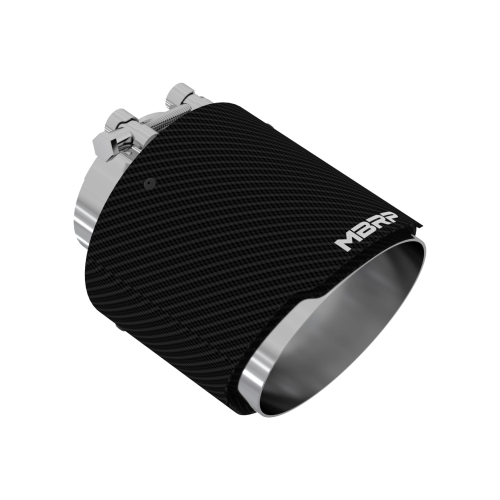MBRP - MBRP Carbon Fiber Tip, 3" ID, 5" OD Out, 6.13" Length, Angle Cut, Dual Wall (Universal Fit)
