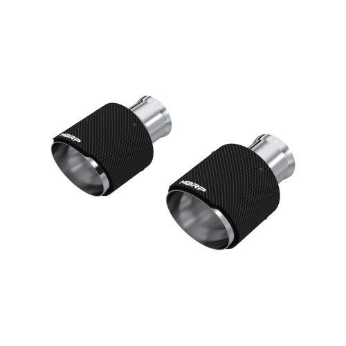 MBRP - MBRP Carbon Fiber Tips, 3" ID, 5" OD Out, 8" Length, Angle Cut, Dual Wall, sold in pairs for 2015-2023 Dodge Charger - Daytona, RT, 392 RT, Scat Pack, SRT/ Hellcat, 5.7L, 6.2L, 6.4L