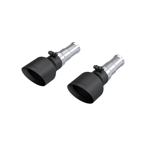 MBRP - MBRP Black-Coated Tips, 5" OD Dual Wall Angle Cut, Sold in Pairs for 2019-2024 Ram 1500 5.7L Hemi