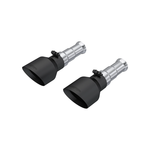 MBRP - MBRP Black-Coated Tips, 5" OD Dual Wall Angle Cut, Sold in Pairs for 2019-2024 Ram 1500 Classic 5.7L Hemi