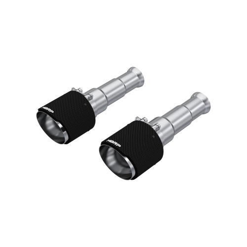 MBRP - MBRP Carbon Fiber Tips, 5" OD Dual Wall Angle Cut, Sold in Pairs for 2009-2010 Dodge 1500 5.7L Hemi