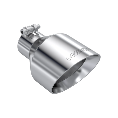 MBRP - MBRP T304 Stainless Steel Tip 2.5" ID, 5" OD Out, 8" Length, Angle Cut, Dual Wall (Universal Fit)