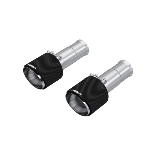 MBRP - MBRP Carbon Fiber Tips, 5" OD Dual Wall Angle Cut, Sold in Pairs for 2025-2026 Ram 1500, 3.0L SST