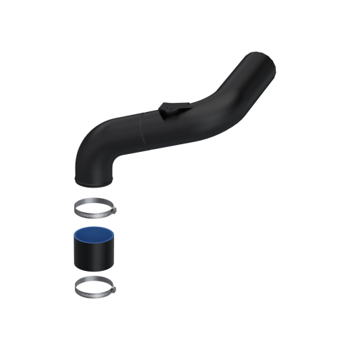 MBRP - MBRP 3.5" Clutch Vent Tube Assembly for Polaris (2021) Sportsman 570 EPS/UtilityLE & EPS/Hunter/Trail, Black-Coated