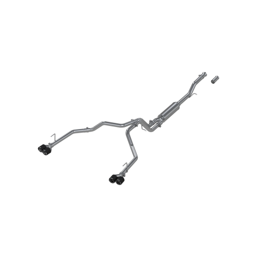 MBRP - MBRP 3" Cat-Back Exhaust for Chevy/GMC (2021-26) Suburban/Yukon XL 5.3L/6.2L, 2.5" Dual Split Rear with Quad Carbon Fiber Tips, T304 Stainless