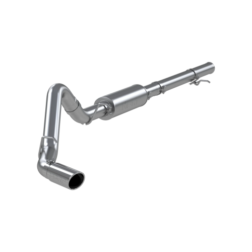 MBRP - MBRP Aluminized Steel 3.5" Cat Back Single Side Exit for 2014-2018 Chevrolet/GMC 1500 Silverado/ Sierra 6.2L V8, Extended Cab/ Crew Cab